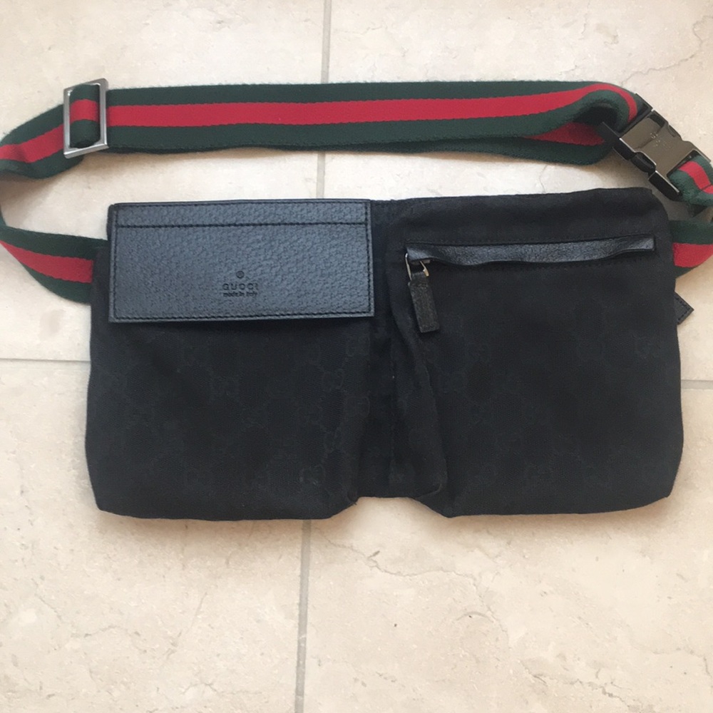 Gucci black belt bag